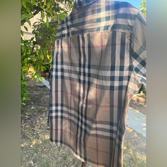 Men's Tan Plaid dress shirt - Picture 13 of 15